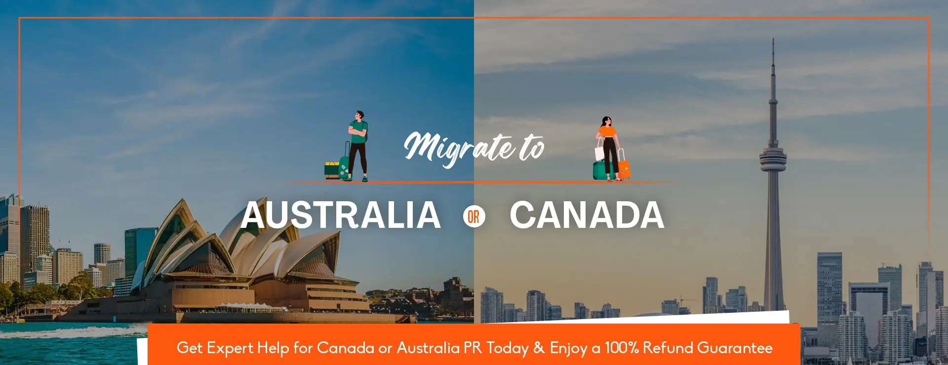 Study abroad promotional banner with global destinations